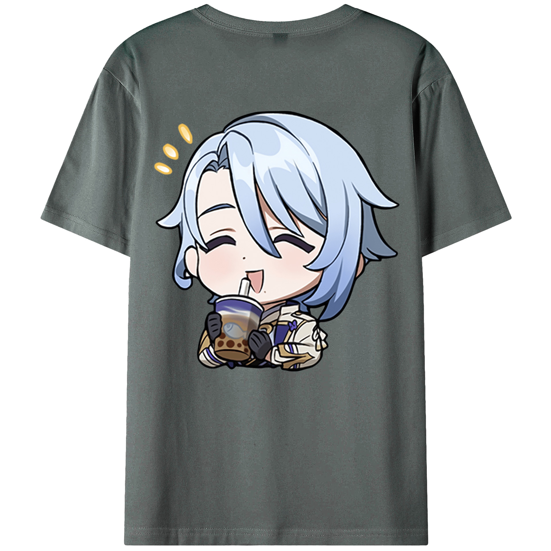 げんし神 神里綾人 かみさとあやと genshin Kamisato Ayato 綿100％半袖Tシャツ（背面プリント）